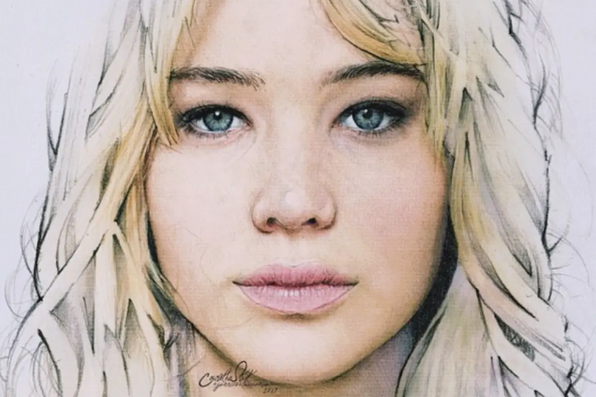 Melukis Jennifer Lawrence, Pria Asal Indonesia Ini Diburu