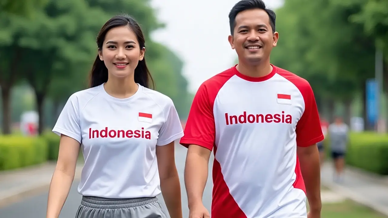 13 Ide Outfit Jalan Sehat HUT RI yang Penuh Semangat Nasionalisme, Tampil Gaya