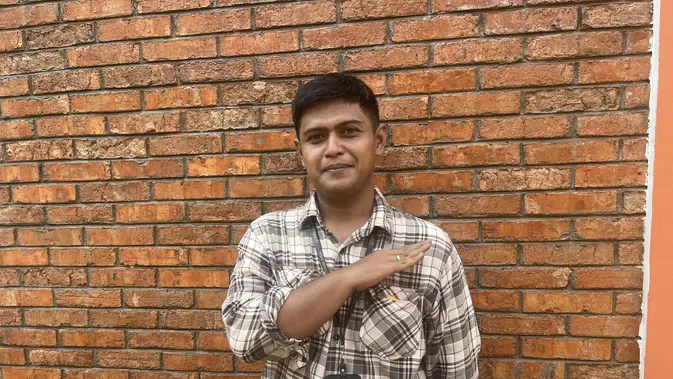 Anindra Kusuma Jaya, Wali Asuh di Sekolah Rakyat Menengah Pertama (SRMP) 06, Jakarta Timur (Liputan6.com/Muhammad Radityo Priyasmoro)