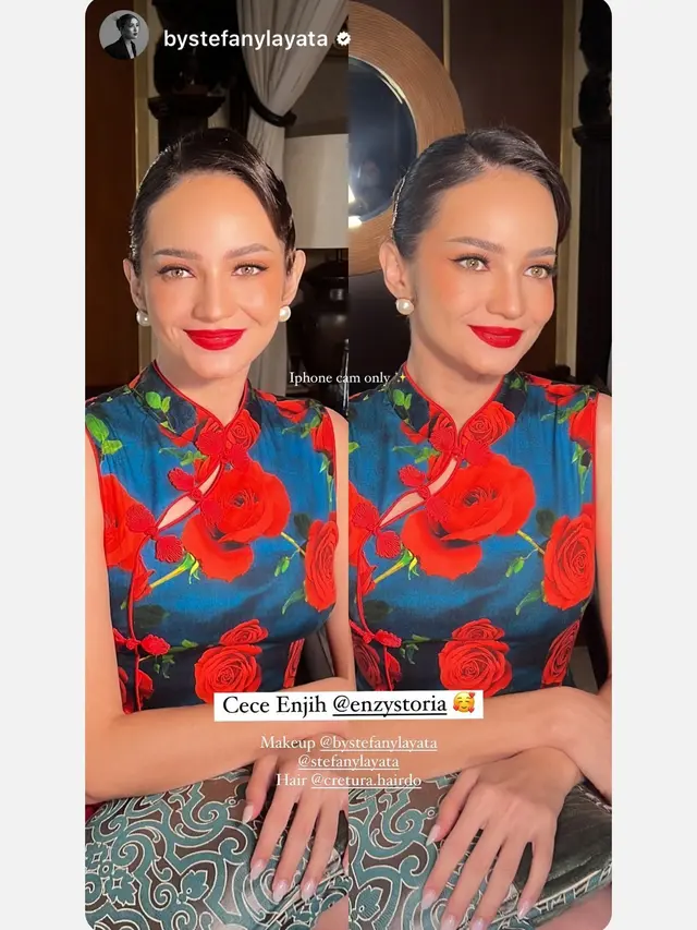 7 Potret Menawan Enzy Storia Pakai Cheongsam, Jadi Bridesmaid untuk Sahabat