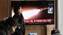 Beberapa bulan terakhir, Korea Utara berulang kali melakukan uji coba rudal, hal ini semakin meningkatkan ketegangan regional. (Jung Yeon-je/AFP)