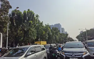 Kondisi Terkini Lalu Lintas Sekitar Monas saat Pesta Rakyat HUT RI