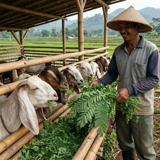 Pakan Hijauan Paling Kaya Protein untuk Kambing
