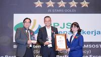 Bukti Tata Kelola Unggul, BPJS Ketenagakerjaan Sabet Penghargaan 5 Stars Gold di Ajang GRC & Leadership Award 2025
