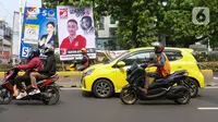 Pada Pemilu 2024, APK yang digunakan adalah reklame, spanduk dan umbul-umbul. (Liputan6.com/Herman Zakharia)