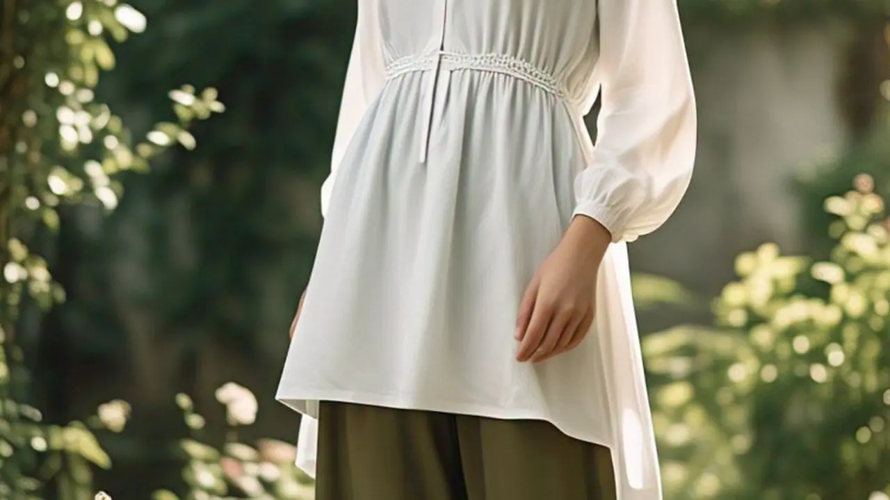 Tips Padu Padan Baju Putih Hijab dengan Celana dan Rok