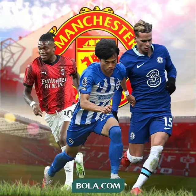 Manchester United - Rafael Leao, Kaoru Mitoma, dan Mykhaylo Mudryk