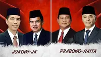 Jokowi-JK dan Prabowo-Hatta (Liputan6.com/Andri Wiranuari)