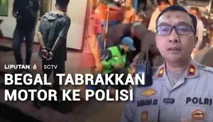 Dramatis! Begal di Ciputat Nekat Tabrak Polisi saat Disergap