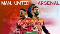 Manchester United vs Arsenal (Bola.com/Samsul Hadi)