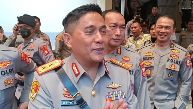 Irjen Karyoto saat ditemui usai acara pelantikan sejumlah perwira Polri di Mabes Polri, Jakarta Selatan, Jumat (31/3/2023)