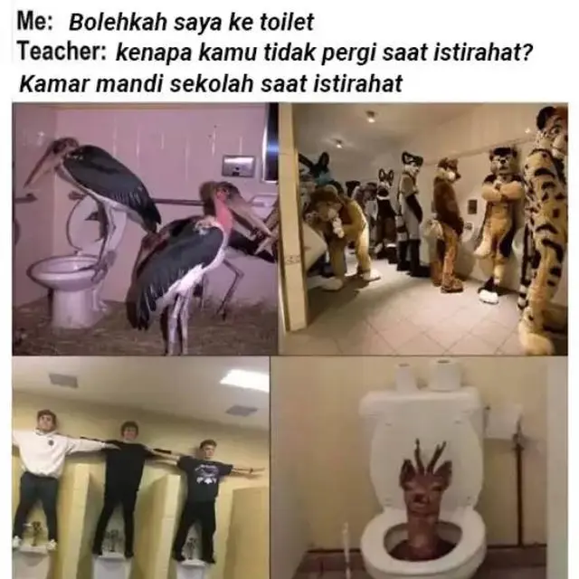 7 Meme Potret Pemandangan Toilet di Sekolah Ini Bikin Geleng Kepala