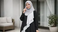 7 Model Gamis Kombinasi Jumbo yang Simpel, Elegan, dan Timeless