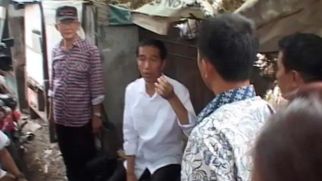 Gubernur Jokowi Tinjau Kampung Kumuh di Jakarta Utara