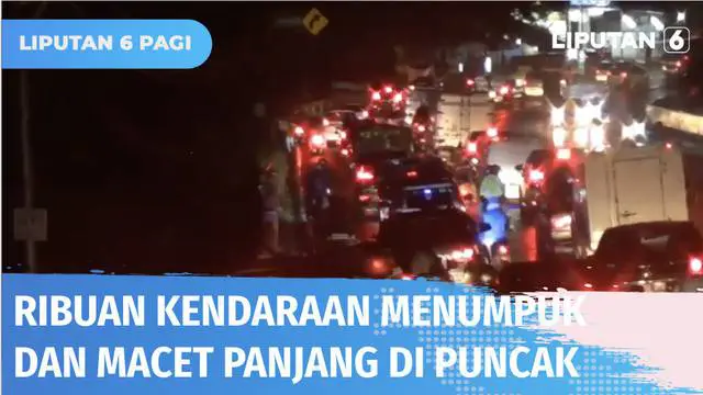 Hari ketiga lebaran dimanfaatkan sejumlah warga untuk berwisata di Puncak, Bogor. Akibatnya ribuan kendaraan menumpuk hingga terjadi kemacetan panjang.