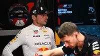 Max Verstappen meraih pole position pada kualifikasi F1 GP Inggris 2025. (Ben STANSALL / AFP)