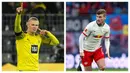 Liga Jerman terkenal sebagai liga pemasok para pemain muda potensial yang akhirnya bermain di Liga Inggris. Ketajaman para pemain muda U-23 dalam mencetak gol di Liga Jerman dibuktikan oleh 5 pemain berikut yang sebagian besar akhirnya berlabuh di Liga Inggris. (Kolase AFP)