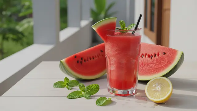Es Semangka Mint (Watermelon Slush)