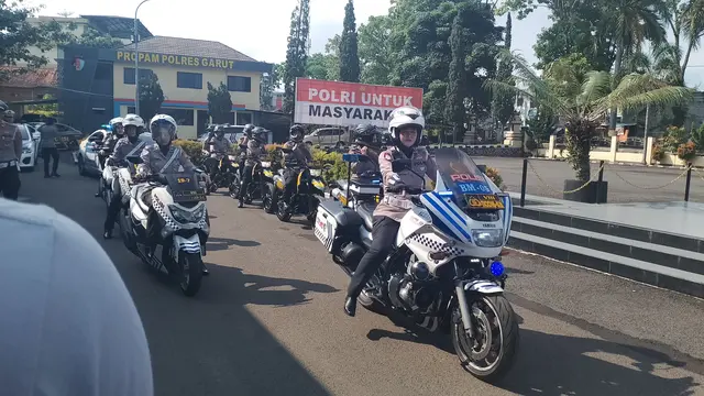 Cuma di Garut, Polisi yang Patroli Semuanya Wanita Cantik dan Tangguh