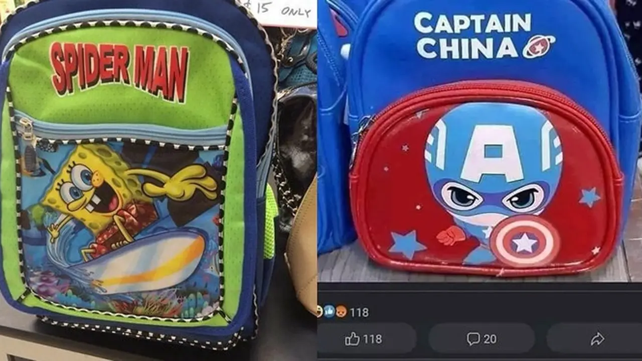 6 Potret Tas Anak SD Ini Nyeleneh Banget, Gambar dan Tulisan Tak Sinkron
