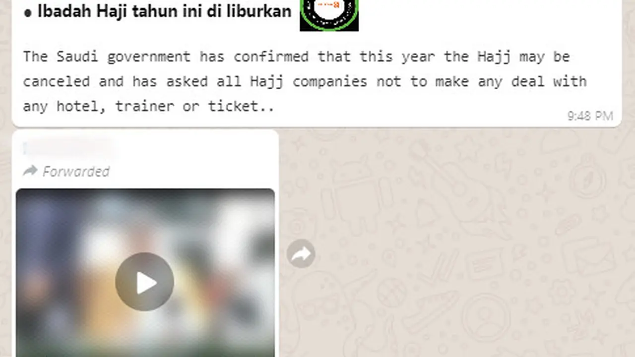 Pemerintah Arab Saudi Batalkan Ibadah Haji Tahun Ini ?