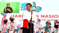Momen Presiden Jokowi Main Sulap di Hari Anak Nasional (Foto: Biro Pers Sekretariat Presiden)