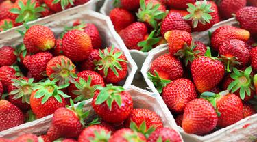 Ilustrasi stroberi segar