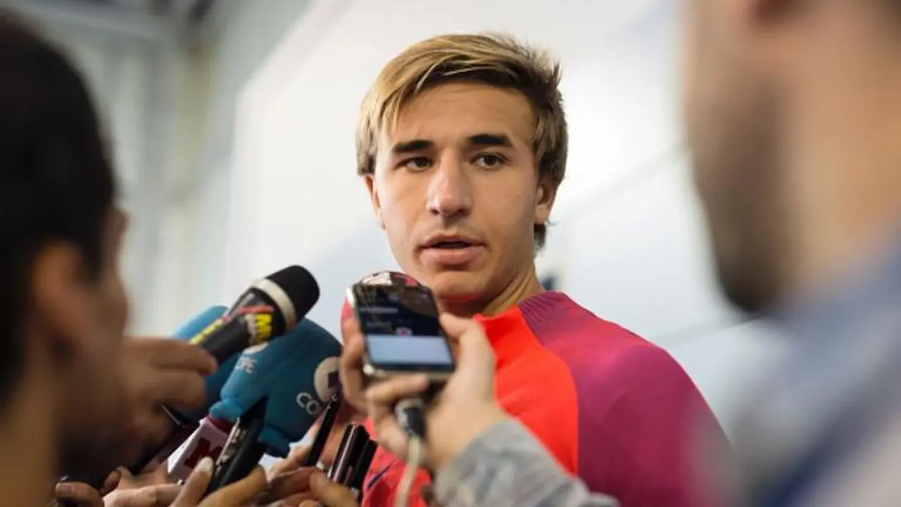 Gelandang Barcelona asal Spanyol, Sergi Samper. (AFP/Oli Scarff)