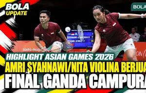 Highlight final ganda campuran Asian Games 2026: Amri/Nita berjuang hadapi China