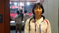 Han Heeju, pejudo asal Korea Selatan yang berhasil merebut medali perunggu Asian Games 2018 (Marco/Liputan6.com)