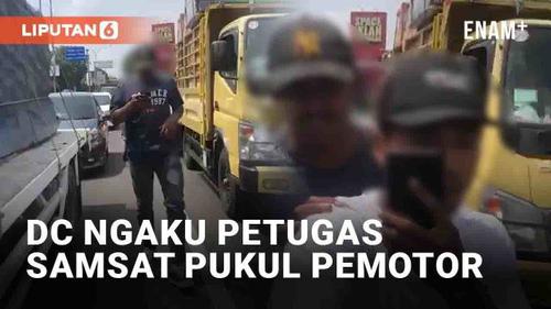 VIDEO: Viral Debt Collector Ngaku Petugas Samsat Pukul Pemotor di Jogja