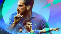 Napoli - Ilustrasi Khvicha Kvaratskhelia (Bola.com/Adreanus Titus)