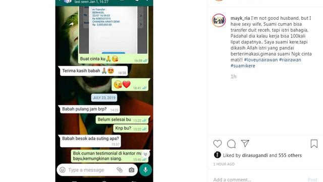 Ria Irawan (Foto: Instagram/@mayk_wongkar)