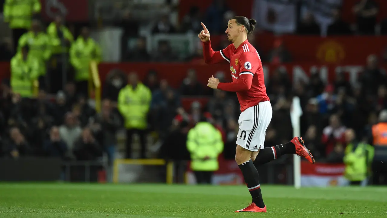 Penyerang Manchester United, Zlatan Ibrahimovi