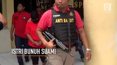 Cemburu buta karena suami punya wanita idaman lain, istri membunuhnya setelah sebelumnya mengaku pada polisi suaminya meninggal gantung diri. 