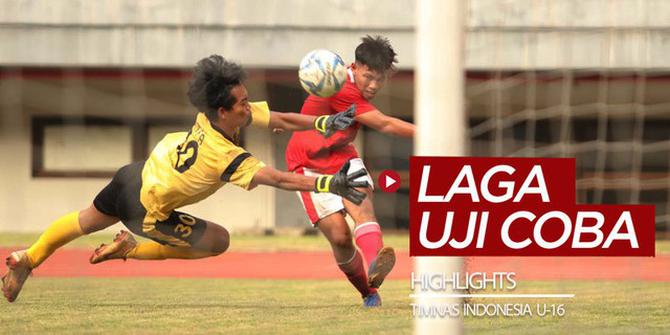 VIDEO: Highlights 2 Uji Coba Timnas Indonesia U-16 di Stadion Patriot Candrabhaga pada Juli 2020