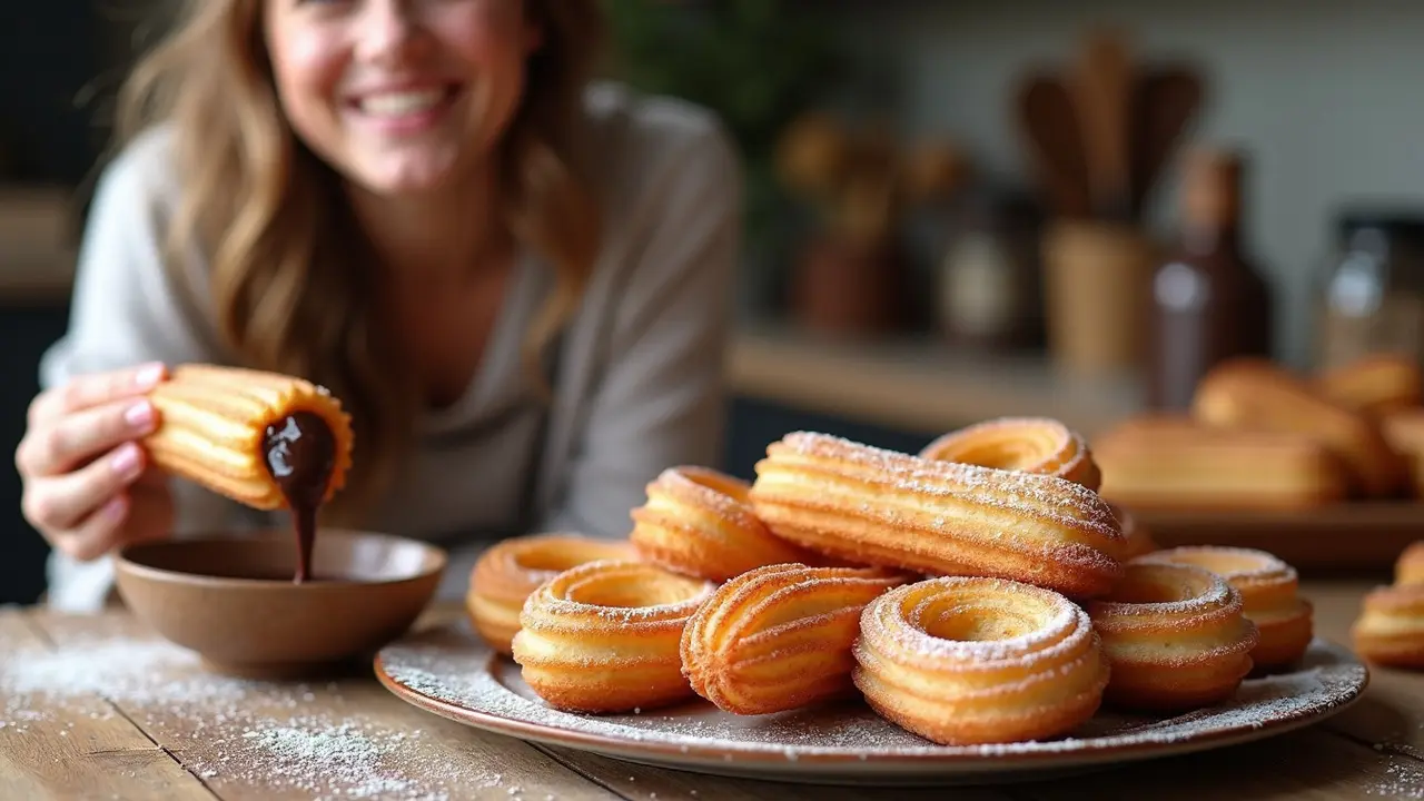 cara buat churros