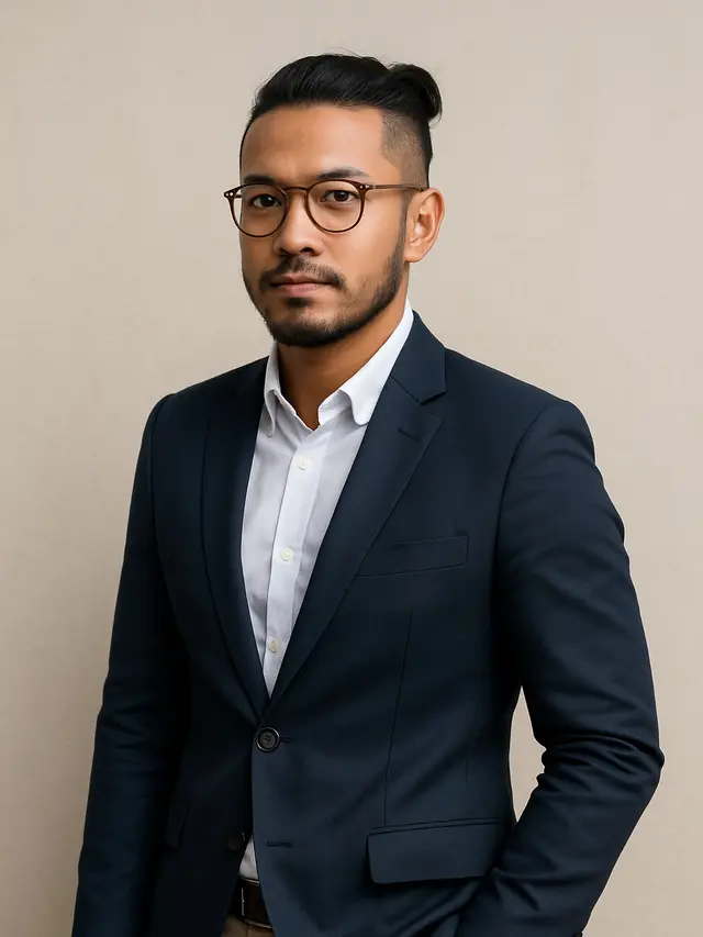 Gaya Pakaian yang Cocok untuk Model Rambut Man Bun Undercut (Foto: ChatGPT)