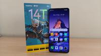 Realme 14T 5G yang baru saja meluncur di Indonesia. (Liputan6.com/Agustinus M. Damar)