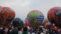 Festival Balon Udara 2025 digelar Universitas Muhammadiyah Purwokerto (UMP), Minggu 25 Mei 2025 di Lapangan Mas Mansur, Kampus I UMP, Dukuhwaluh, Banyumas.