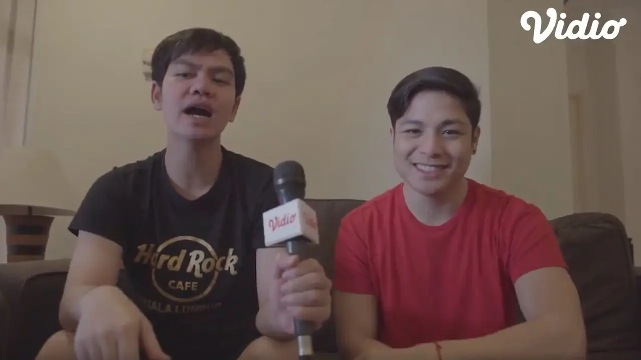 Joshua dan Faul Ngegym Bareng di Kepoin D'Academy Asia 5 Eksklusif di Vidio. sumberfoto: Vidio