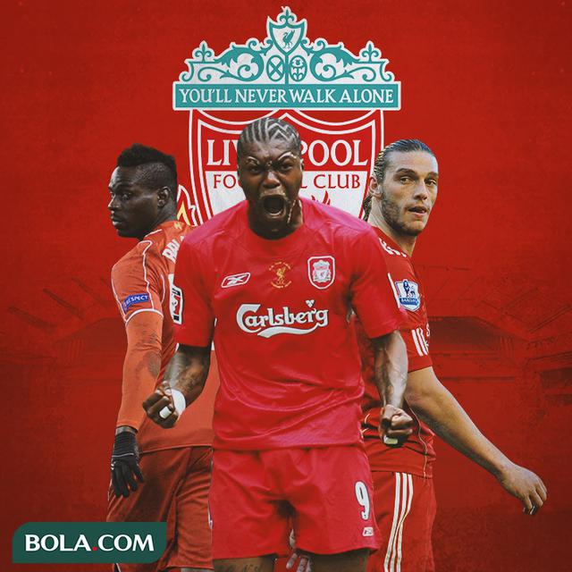 Liverpool - Mario Balotelli, Djibril Cisse, Andy Carrol