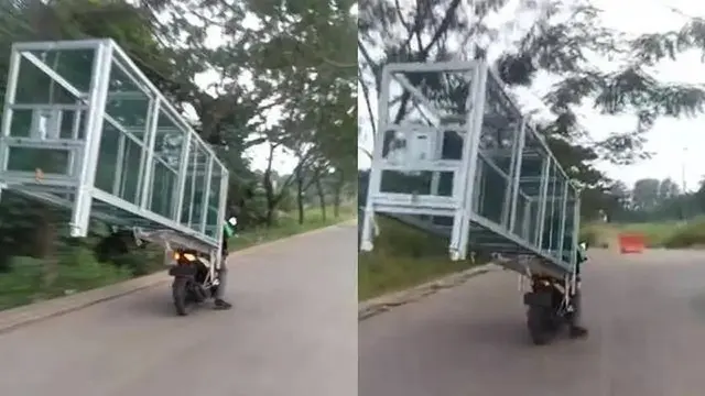 Kumpulan Potret Perjuangan Driver Ojol Melawan Hukum Gravitasi Newton