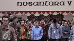 Wakil Presiden Jusuf Kalla bersama Ketua MPR Dzulkifli Hasan dan Plt Pimpinan KPK Taufiqurrahman tiba untuk membuka Konferensi Nasional Pemberantasan Korupsi (KNPK) Tahun 2015, Jakarta, Kamis (3/12). (Liputan6.com/Johan Tallo)