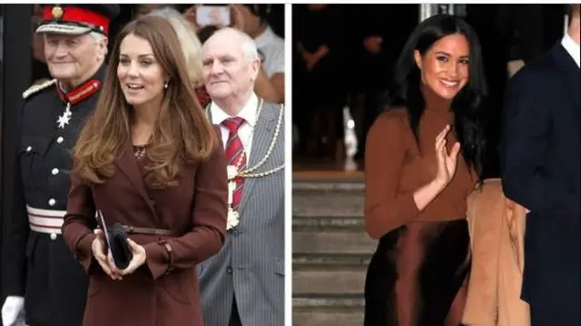 Sama-Sama Anggun, Ini 6 Potret Kate Middleton dan Meghan Markle Pakai Busana yang Mirip
