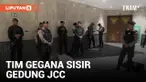 Tim Jihandak Gegana Polda Metro Jaya Sisir Gedung JCC Jelang Debat Cawapres