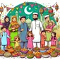 Ilustrasi Idulfitri. (Gambar oleh Ozgar Jan dari Pixabay)