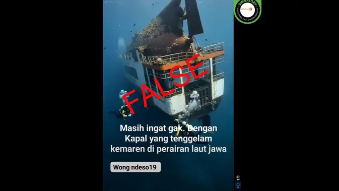 Cek Fakta Klaim Video KM Virgo Tenggelam