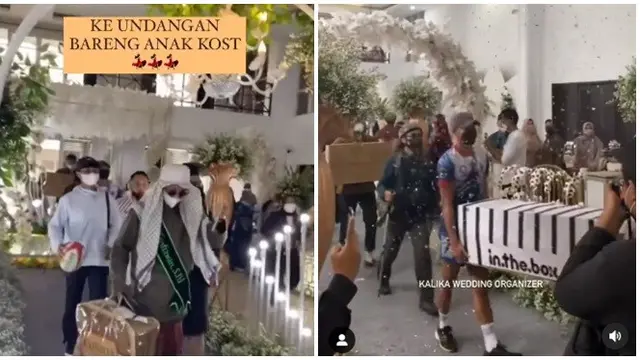 Viral Momen Pernikahan Dihadiri Rombongan Teman Kos Ini Bikin Geleng Kepala