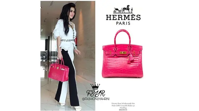 Tas Syahrini (Sumber: Instagram/fashionsyahrini)